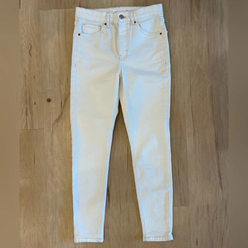 Topshop White Jamie Skinny Jeans 28 - Picture 2 of 7